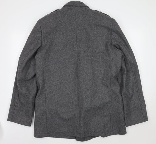 PETER WRETH Womens Grey Jacket Coat Size L