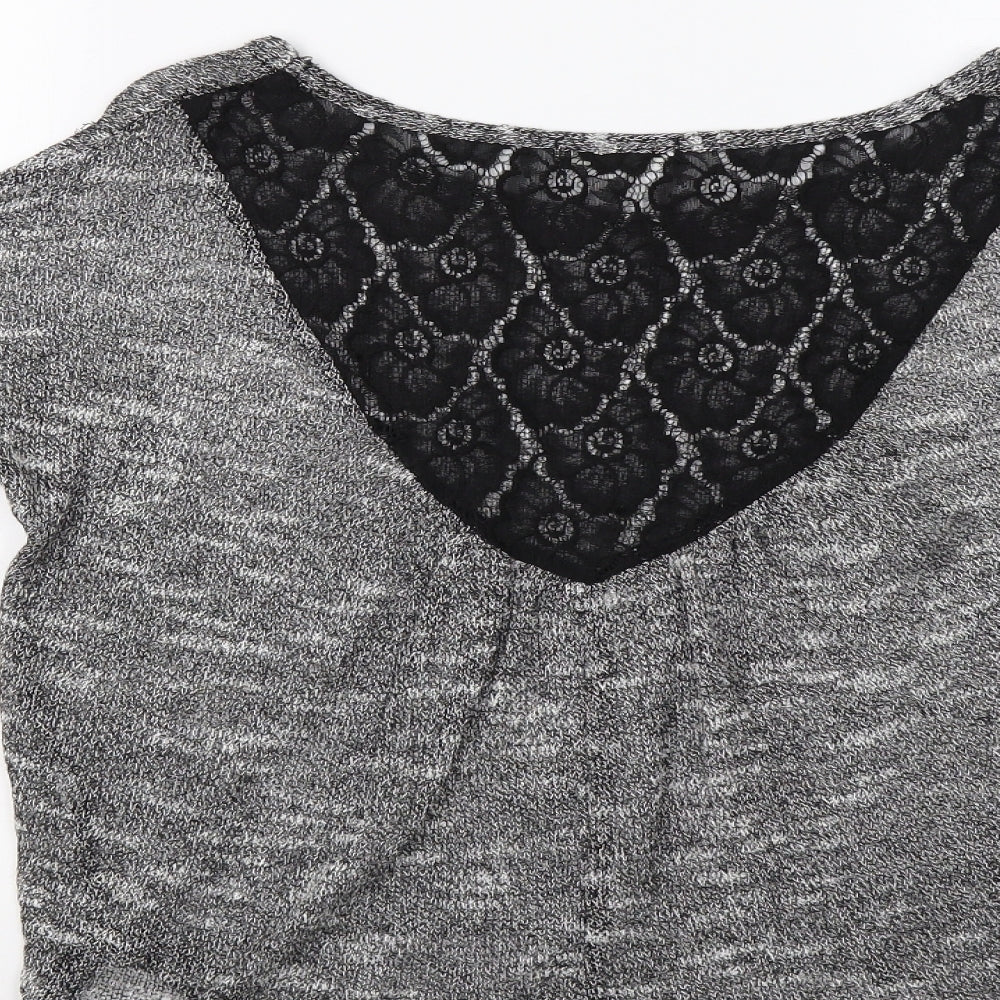 Ginger G Womens Grey Knit Pullover Jumper Size S