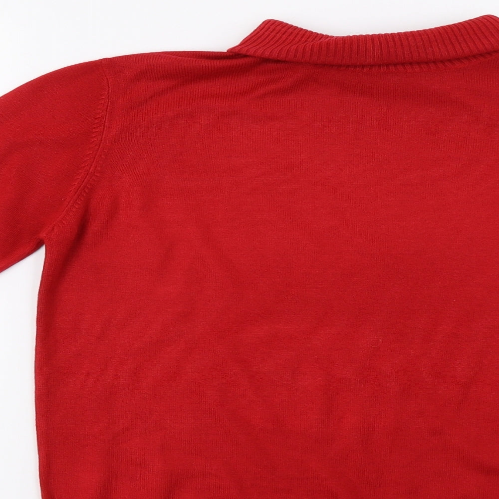 Preworn Womens Red Pullover Jumper Size M