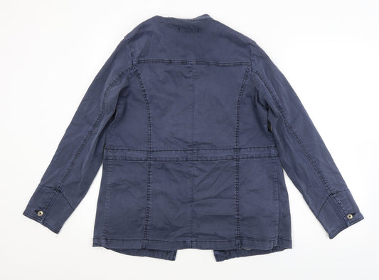 CAPSULE Womens Blue Jacket Size 12