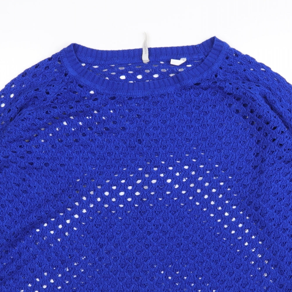 Anthology Womens Blue Pullover Jumper Size 16
