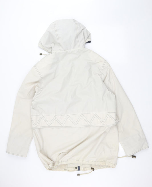 Telemac Womens Beige Parka Coat Size 14