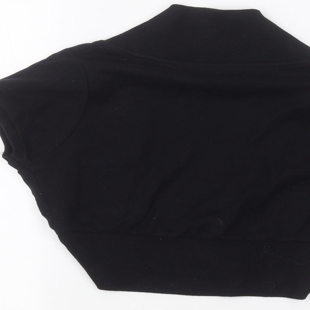 E-vie Womens Black Cardigan Jumper Size 14