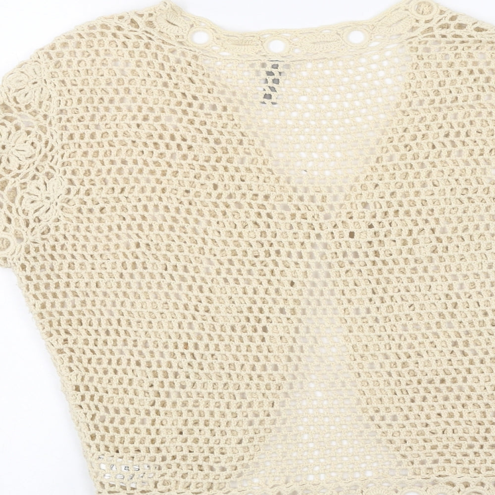 South Womens Brown Cardigan Jumper Size 16