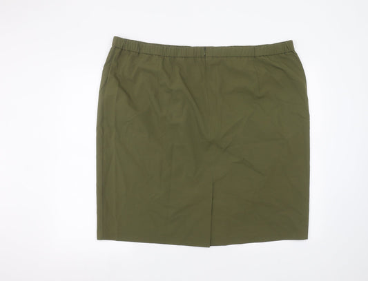 Magisculpt Womens Green Mini Skirt Size 28