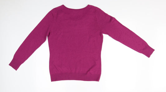 Per Una Womens Purple Basic T-Shirt Size 12