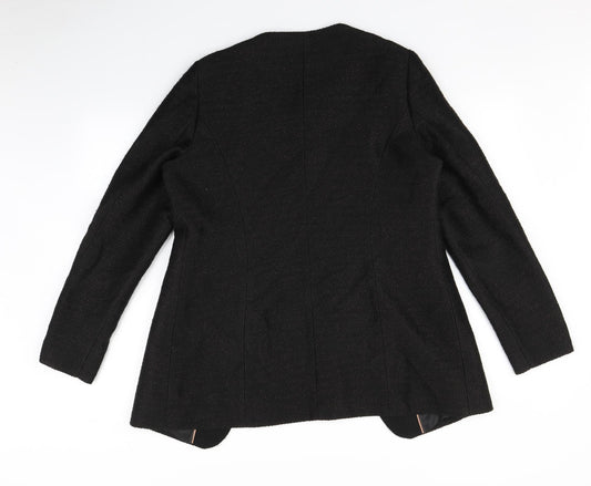 Jobis Womens Black Overcoat Coat Size 14