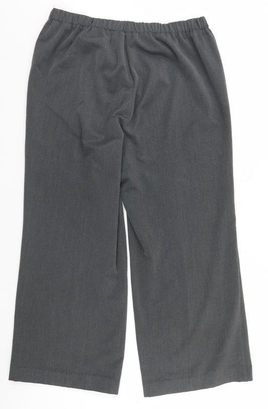 Preworn Womens Grey Trousers Size 18 L28 in
