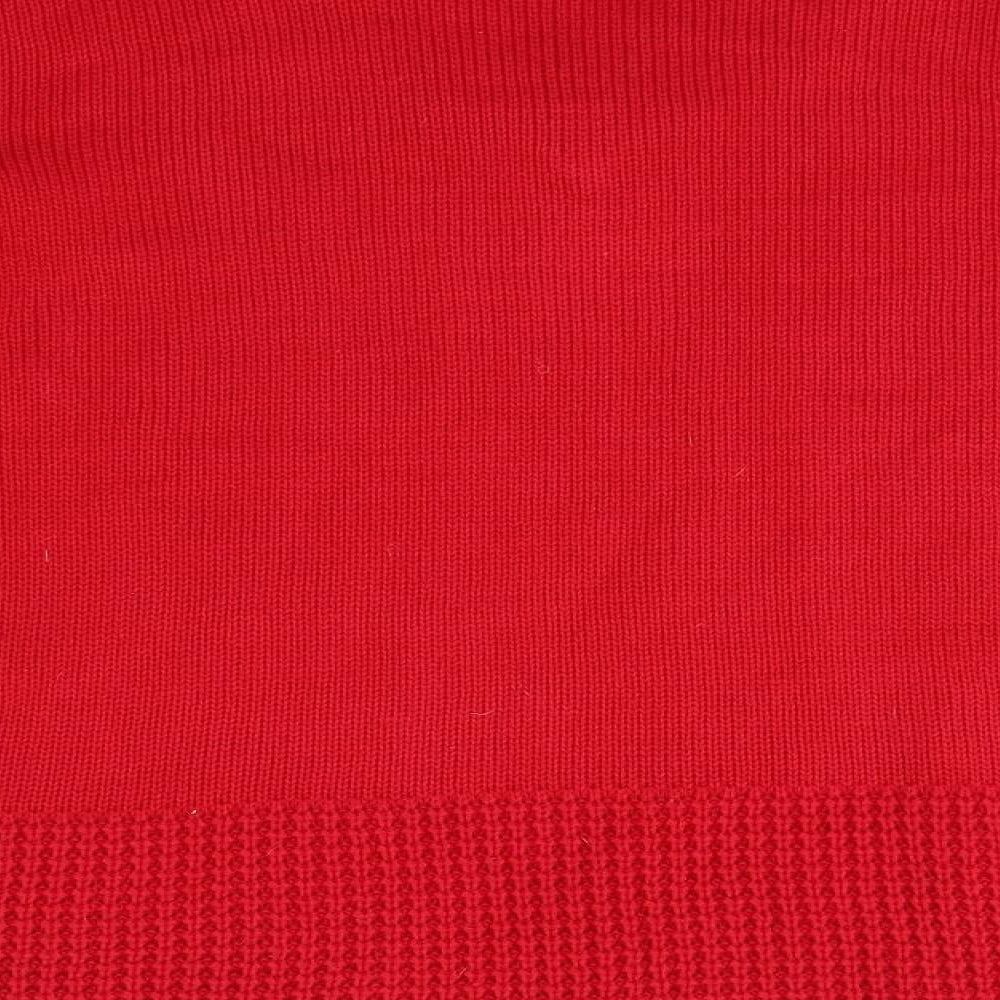 Elegant Womens Red Pullover Jumper Size L