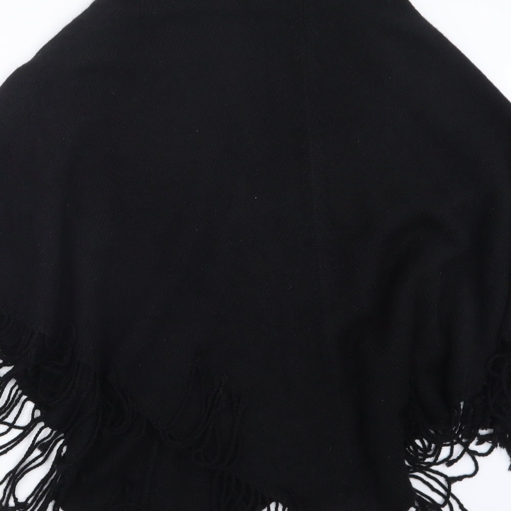 Marks and Spencer Womens Black Knit Cape Jumper One Size