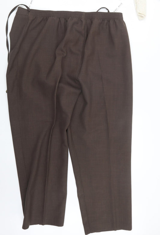 Berkertex Womens Brown Trousers Size 20 L26 in