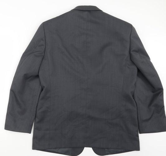 Zantos Mens Grey Jacket Suit Jacket Size 40