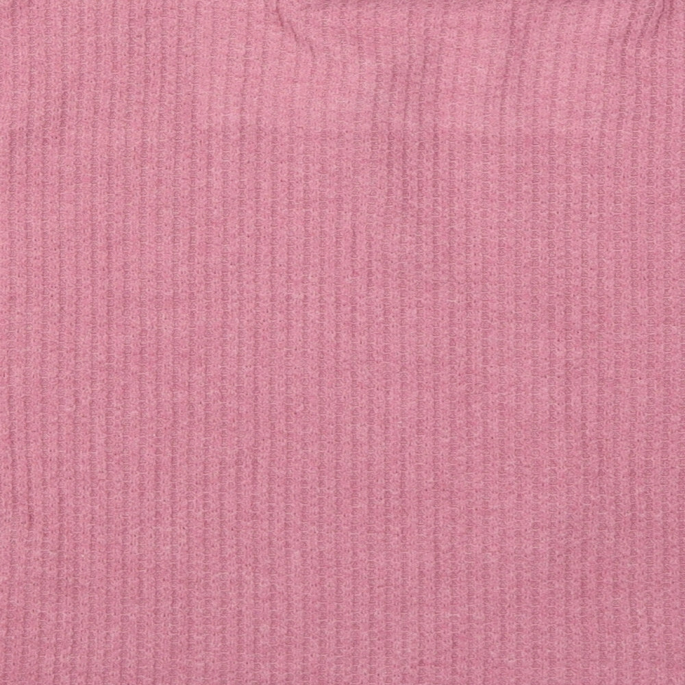 Primark Womens Pink Solid Top Pyjama Top Size 10