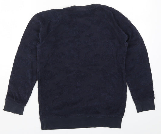 Matalan Boys Blue Camouflage Pullover Sweatshirt Size 11 Years