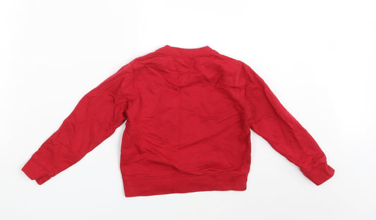 Top Class Boys Red Pullover Sweatshirt Size 3-4 Years