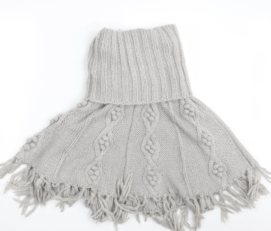 Papaya Womens Grey Jacket Poncho Size S