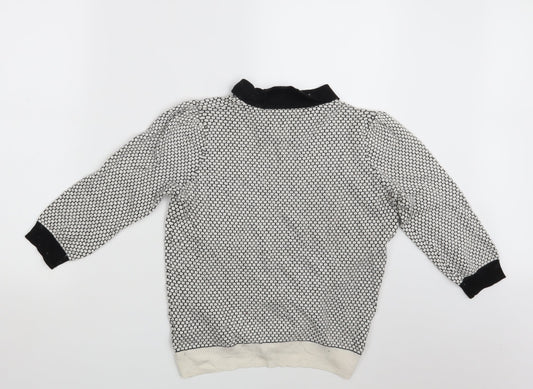 La Redoute Womens White Pullover Sweatshirt Size 14