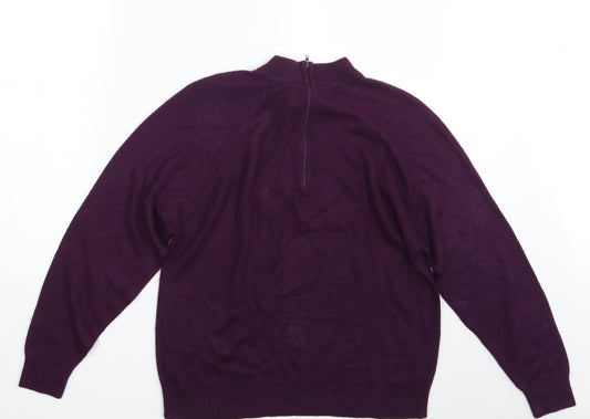 Designers Originals Womens Purple Pullover Jumper Size M