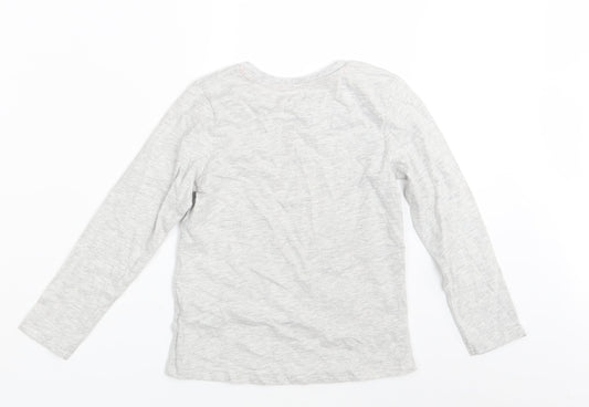 Nutmeg Girls Grey Basic T-Shirt Size 6-7 Years