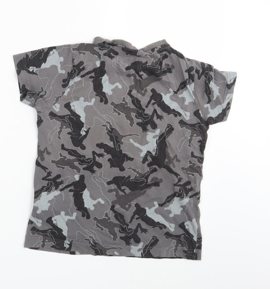 Fortnite Boys Grey Basic T-Shirt Size S