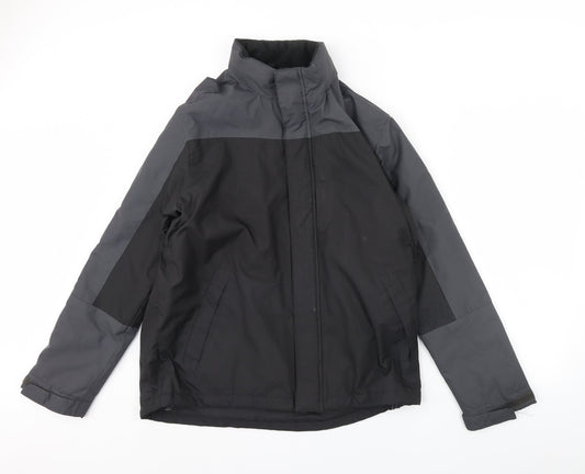Greenwoods Mens Black Rain Coat Coat Size M