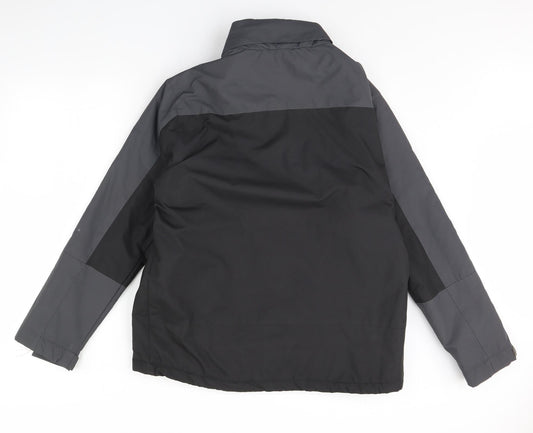 Greenwoods Mens Black Rain Coat Coat Size M