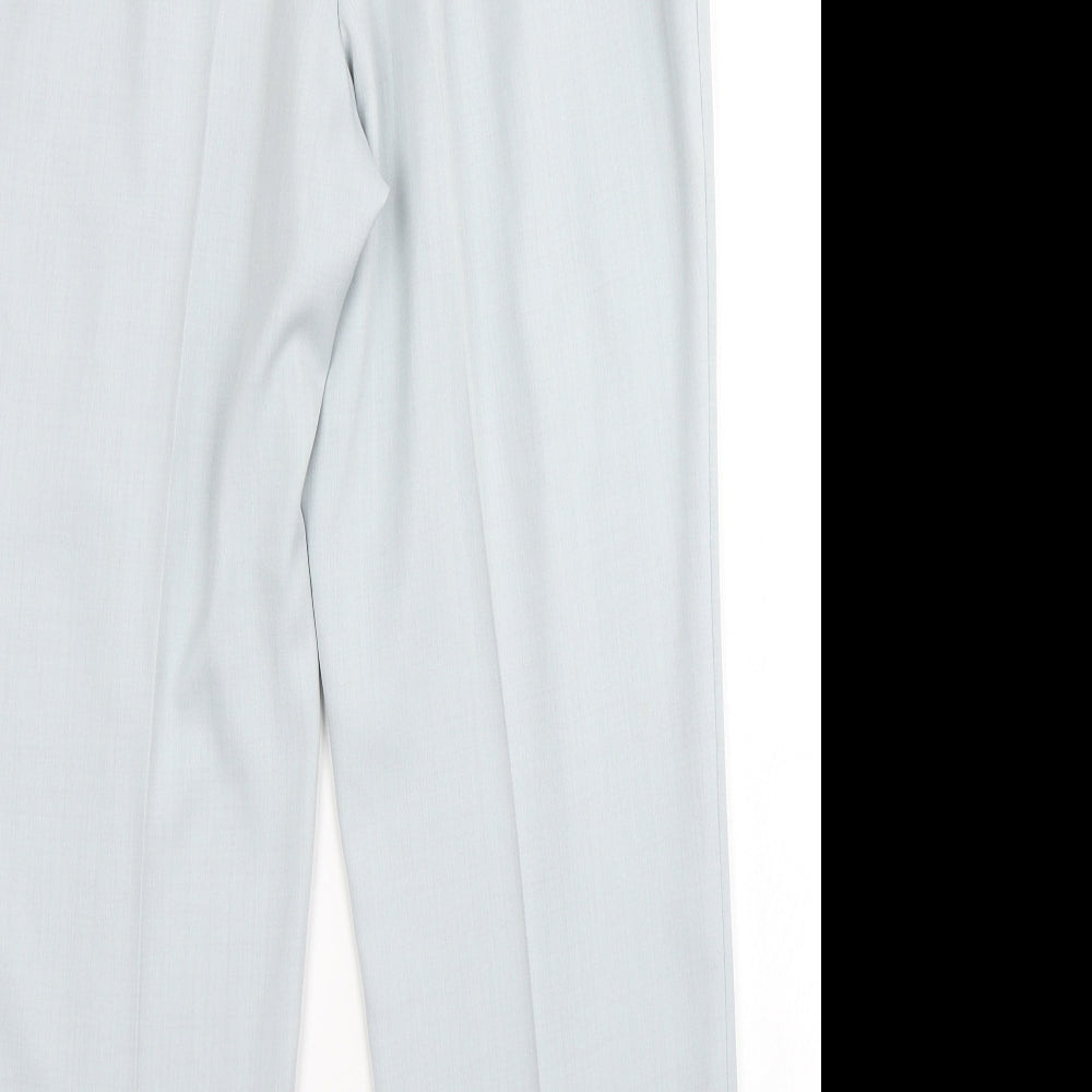 Classic Womens Blue Dress Pants Trousers Size 14 L26 in