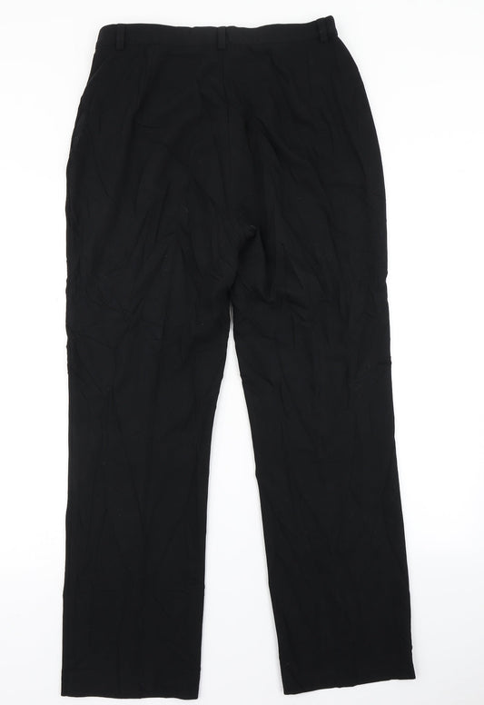 Marks & Spencer Womens Black Dress Pants Trousers Size 14 L29 in