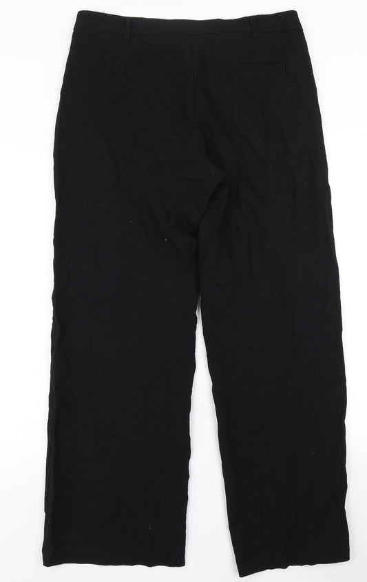 M&S Collection Womens Black Dress Pants Trousers Size 14 L28 in