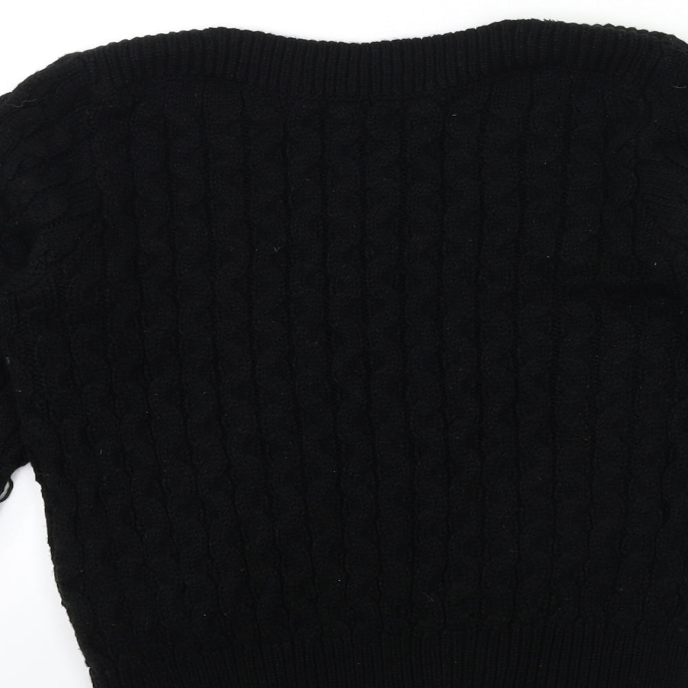 Per Una Womens Black Knit Pullover Jumper Size 12