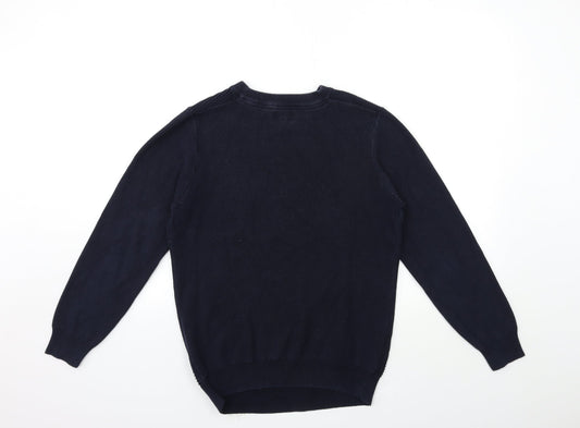 NEXT Mens Blue Knit Pullover Jumper Size S