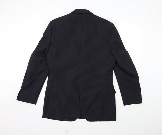 F&F Mens Blue Jacket Suit Jacket Size 40