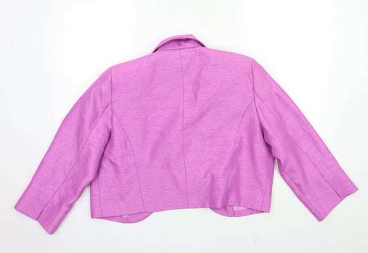 h&O Womens Purple Jacket Size 16