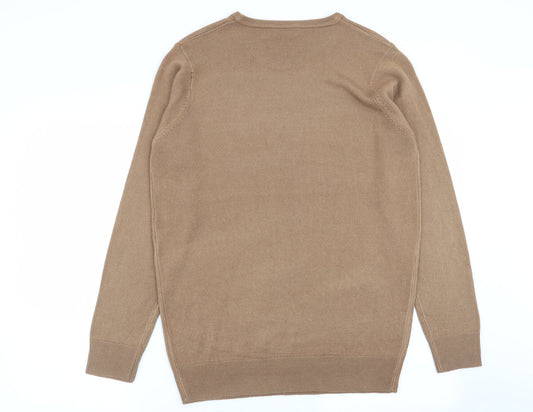 pep and co Mens Brown Pullover Jumper Size M