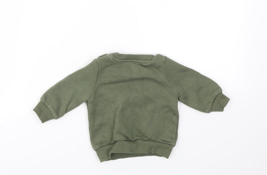 Primark Boys Green Houndstooth Pullover Jumper Size 0-3 Months