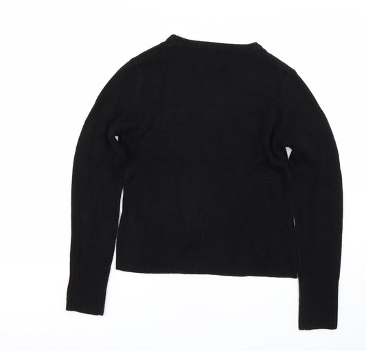 Preworn Womens Black Pullover Jumper Size M