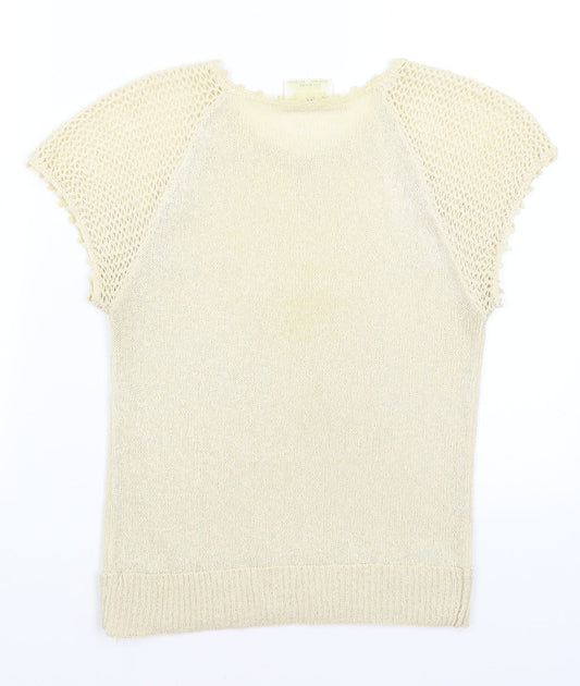 Emreco Womens Gold Basic T-Shirt Size S