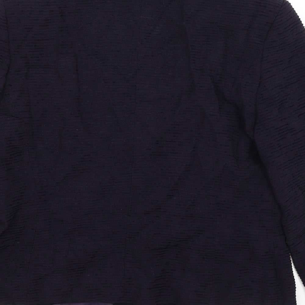 Kaliko Womens Purple Jacket Blazer Size 14