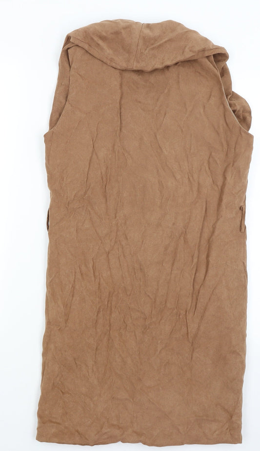 Ravi Famous Womens Brown Vest Jumper Size 10