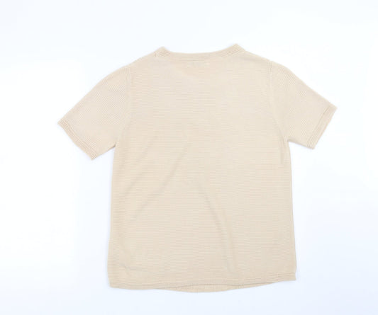 Marks and Spencer Womens Beige Knit Pullover Jumper Size 12