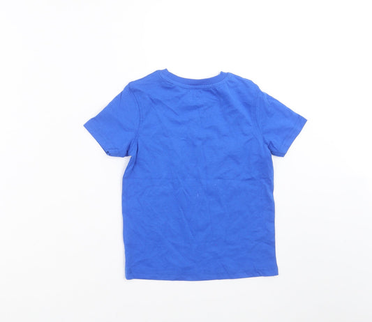George Boys Blue Basic T-Shirt Size 3-4 Years - little helper