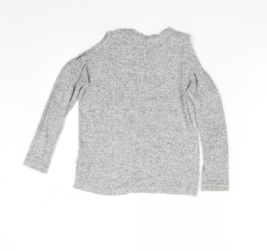 Primark Girls Grey Pullover Jumper Size 8-9 Years