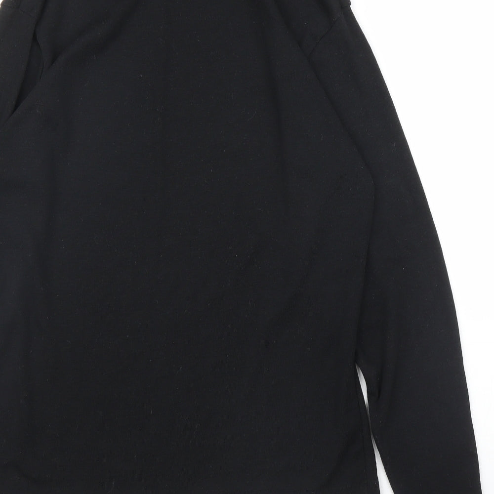 Emreco Womens Black Pullover Jumper Size 14
