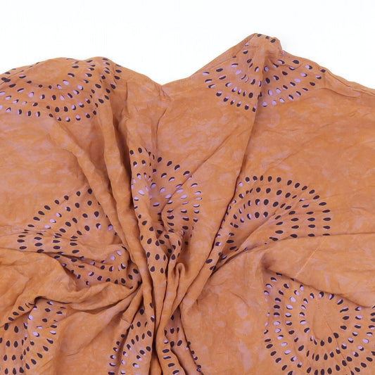 Preworn Womens Brown Basic Blouse One Size