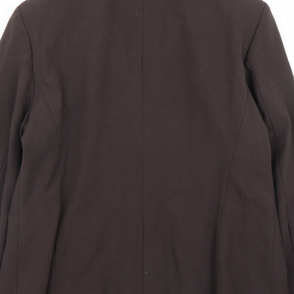 Klass Womens Brown Jacket Suit Jacket Size 16