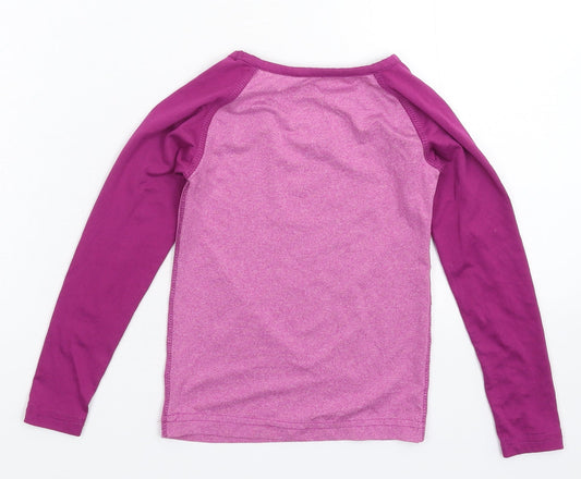 Crane Girls Purple Basic T-Shirt Size 5-6 Years