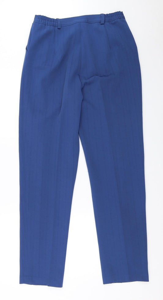 Afibel Womens Blue Trousers Size 12 L31.5 in