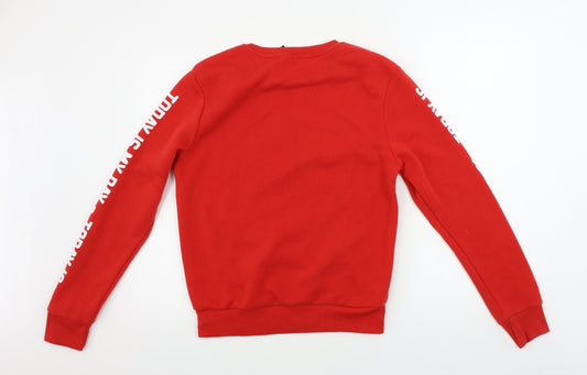 Network Mens Red Pullover Jumper Size S