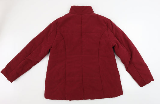BHS Womens Red Jacket Coat Size 18