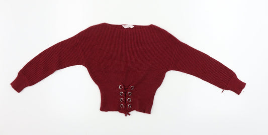 Candy Girls Red Pullover Jumper Size 10 Years